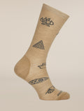 Men's Merino Lifestyle Ultralight Crew Camp Essentials Socks Cumin/Obsidian - 3