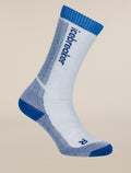 Kids' Merino Blend Ski+ Medium Over The Calf Socks Zinc Blue/Lazurite - 3