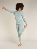 Women's Merino 260 Vertex Thermal Leggings Frozen Forms Moss/Snow - 3