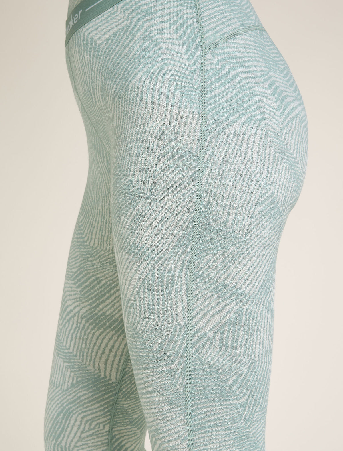 Women's Merino 260 Vertex Thermal Leggings Frozen Forms Moss/Snow - 5
