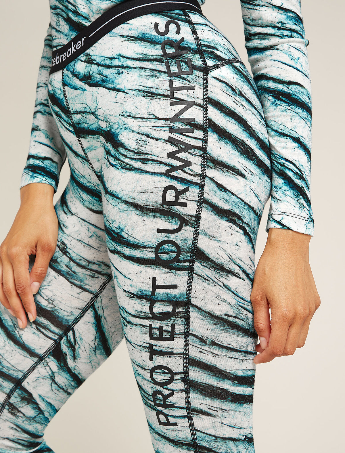 Women's Merino 200 Oasis Thermal Leggings Protect Our Winters Snow - 5