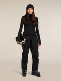 Women's 300 MerinoFine™ Polar Long Sleeve Roll Neck Thermal Top Black - 4