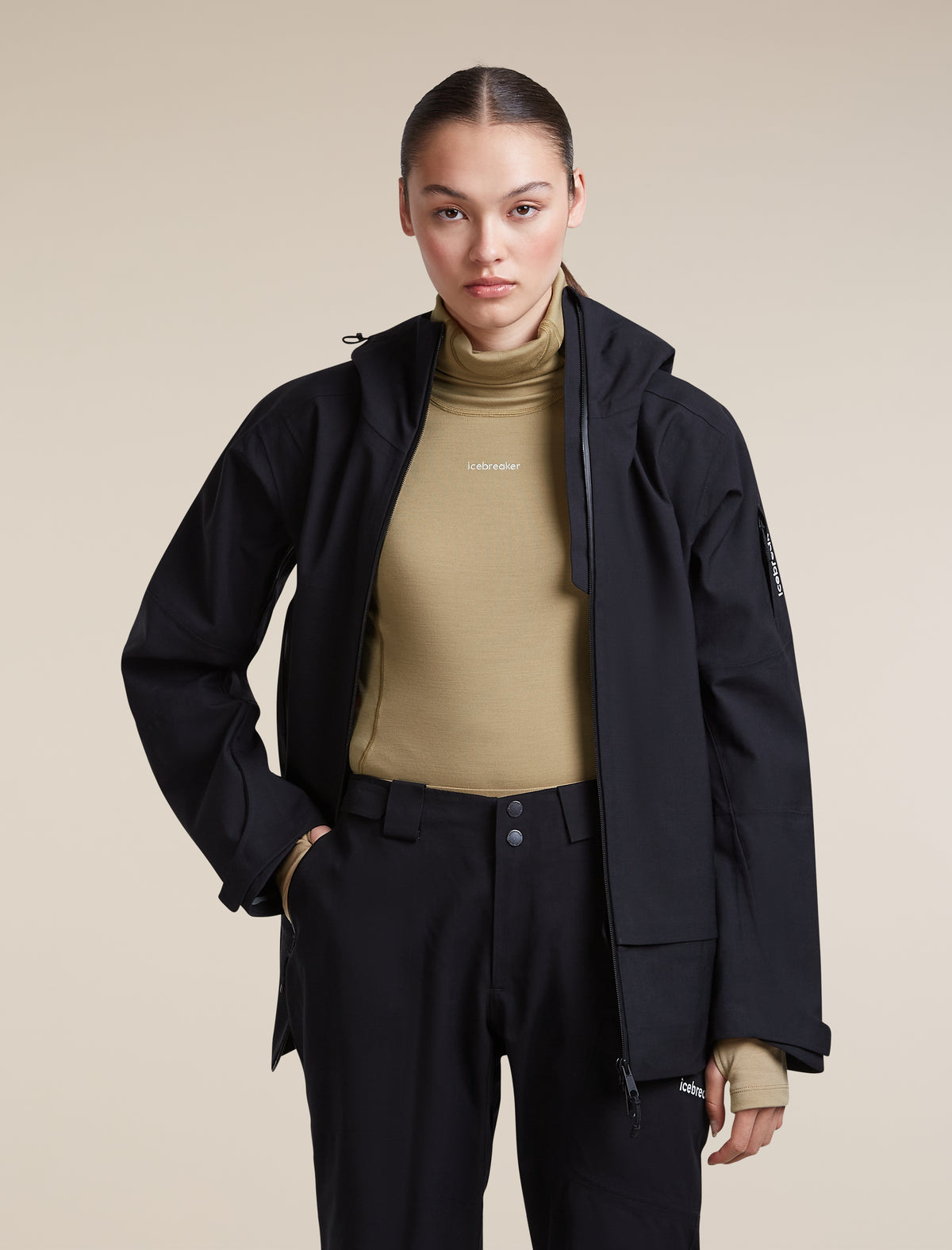 Women's 300 MerinoFine™ Polar Long Sleeve Roll Neck Cumin - 5