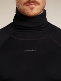 Men's 300 MerinoFine™ Polar Long Sleeve Roll Neck Thermal Top Black - 6