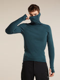 Men's 300 MerinoFine™ Polar Long Sleeve Roll Neck Abyss - 9