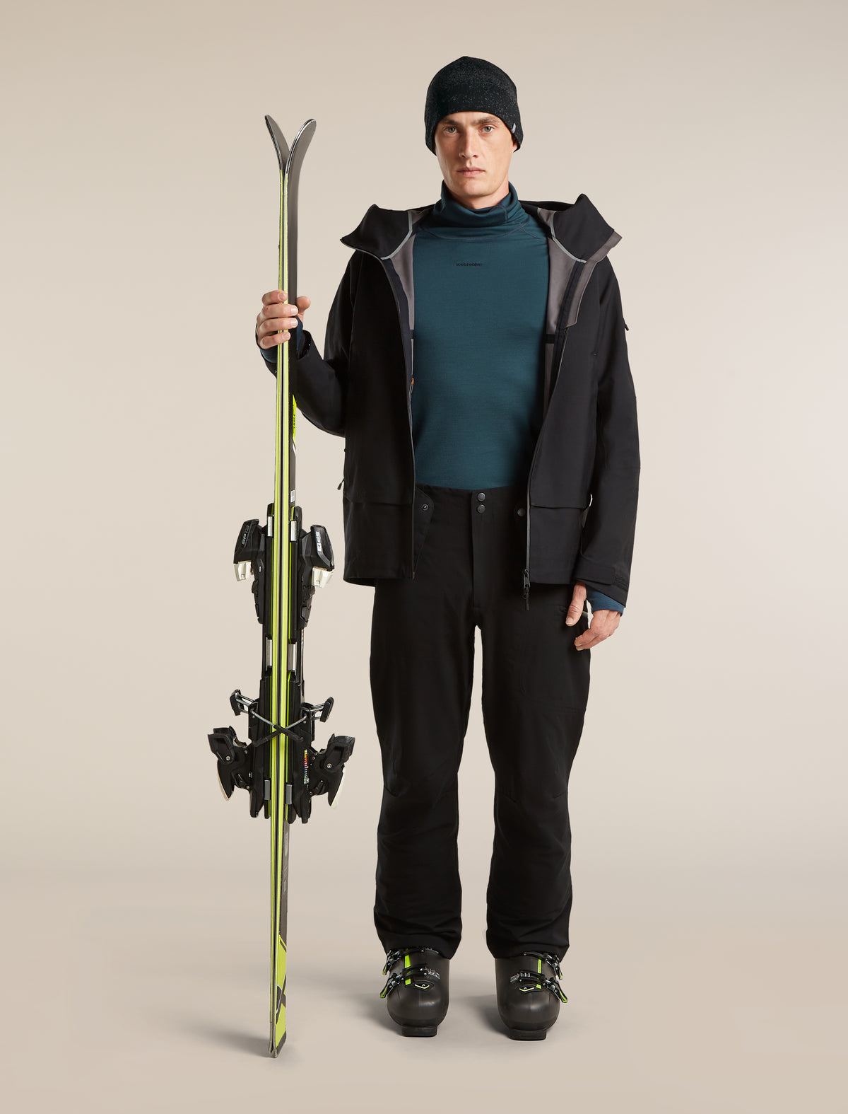 Men's 300 MerinoFine™ Polar Long Sleeve Roll Neck Abyss - 4