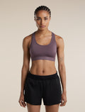 Women's Merino Blend 125 ZoneKnit™ Racerback Bra Grey Plum - 1