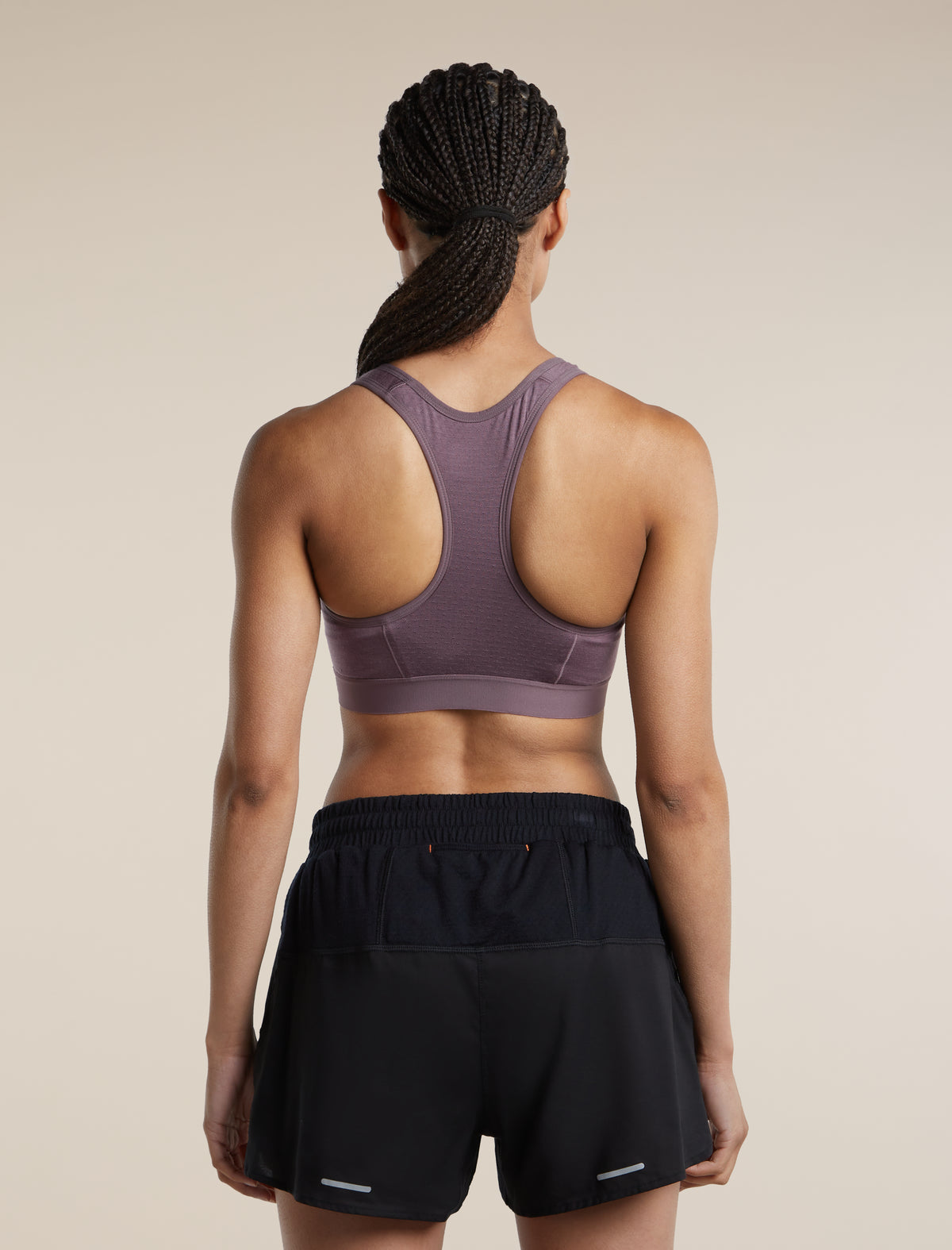 Women's Merino Blend 125 ZoneKnit™ Racerback Bra Grey Plum - 2