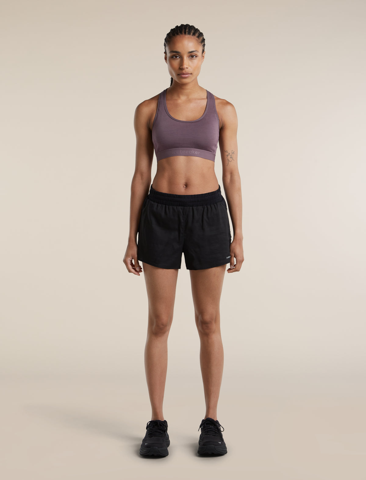 Women's Merino Blend 125 ZoneKnit™ Racerback Bra Grey Plum - 3