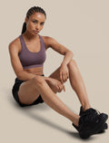 Women's Merino Blend 125 ZoneKnit™ Racerback Bra Grey Plum - 4