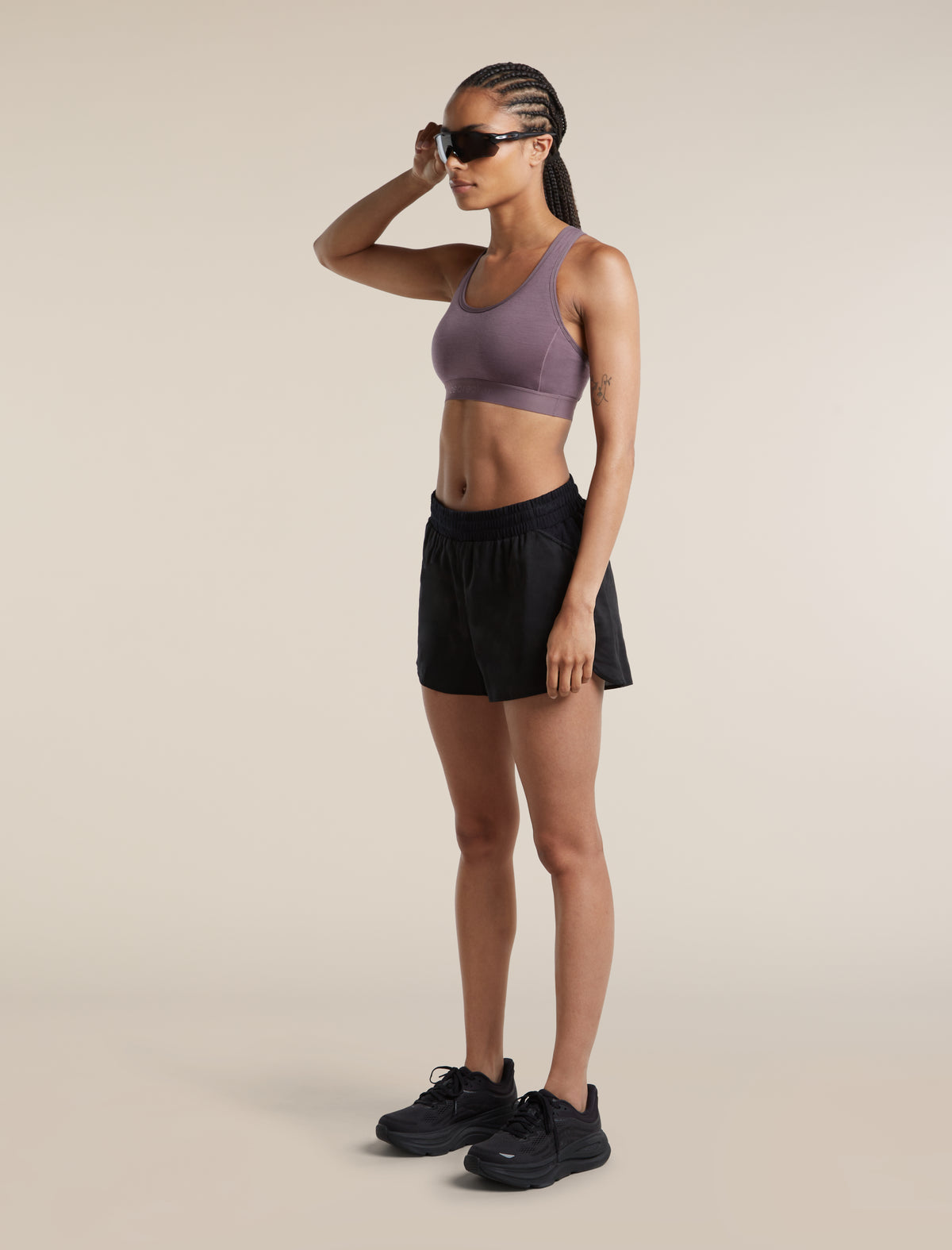 Women's Merino Blend 125 ZoneKnit™ Racerback Bra Grey Plum - 6