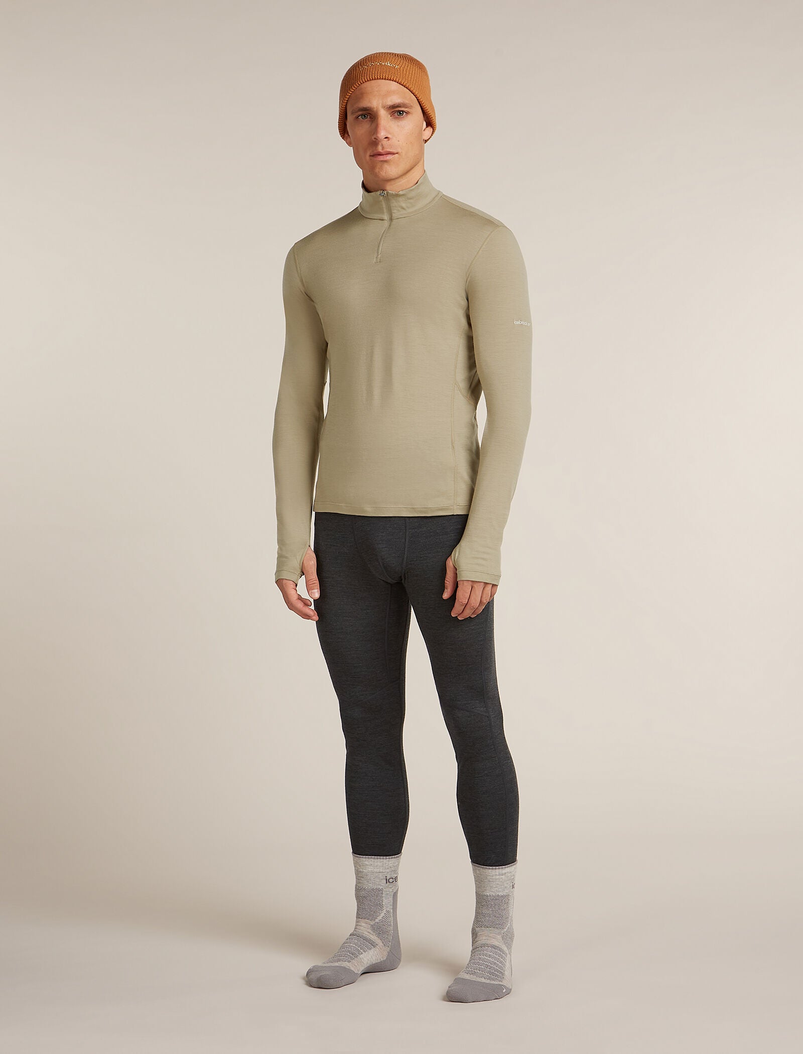 Men's 200 MerinoFine™ Ace Long Sleeve Half Zip Thermal Top