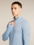 Men's 200 MerinoFine™ Ace Long Sleeve Thermal Half Zip Zinc Blue - 6
