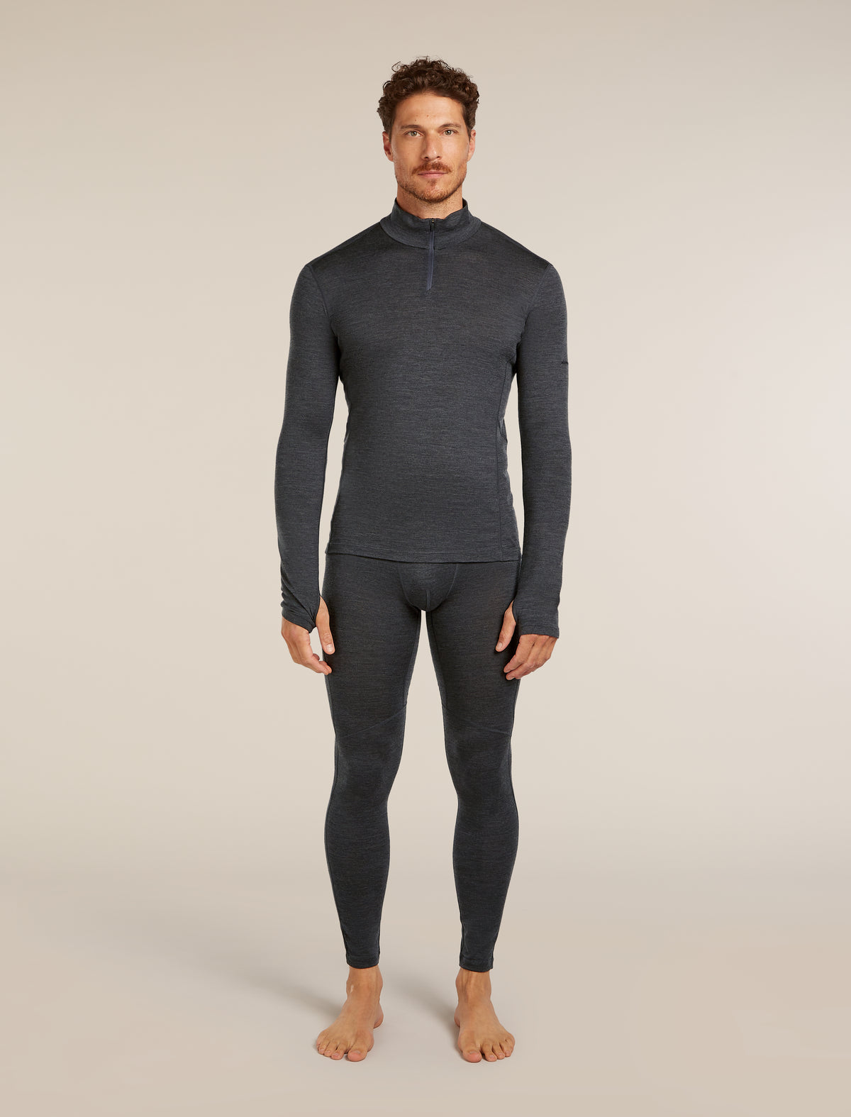 Men's 200 MerinoFine™ Ace Thermal Leggings Jet Heather - 3