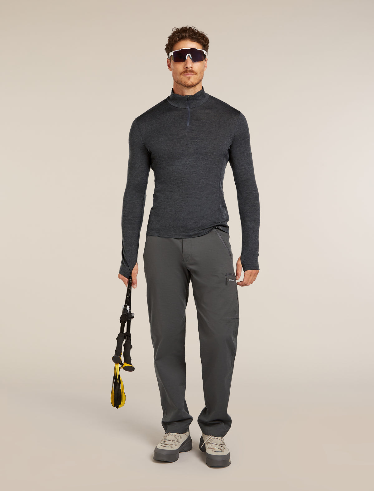 Men's 200 MerinoFine™ Ace Thermal Leggings Jet Heather - 4