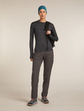 Women's 200 MerinoFine™ Ace Long Sleeve Mock Neck Thermal Top Jet Heather - 4