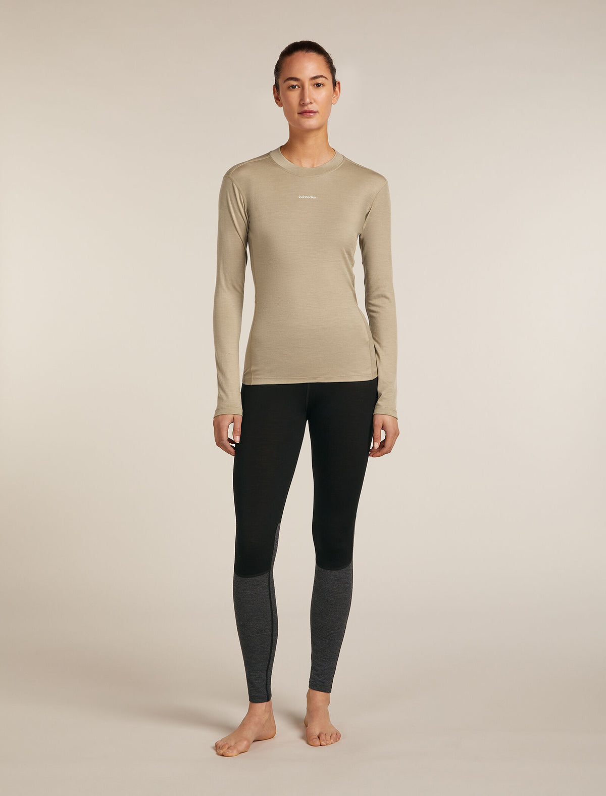 Women's 200 MerinoFine™ Ace Long Sleeve Mock Neck Thermal Top Flagstone - 3