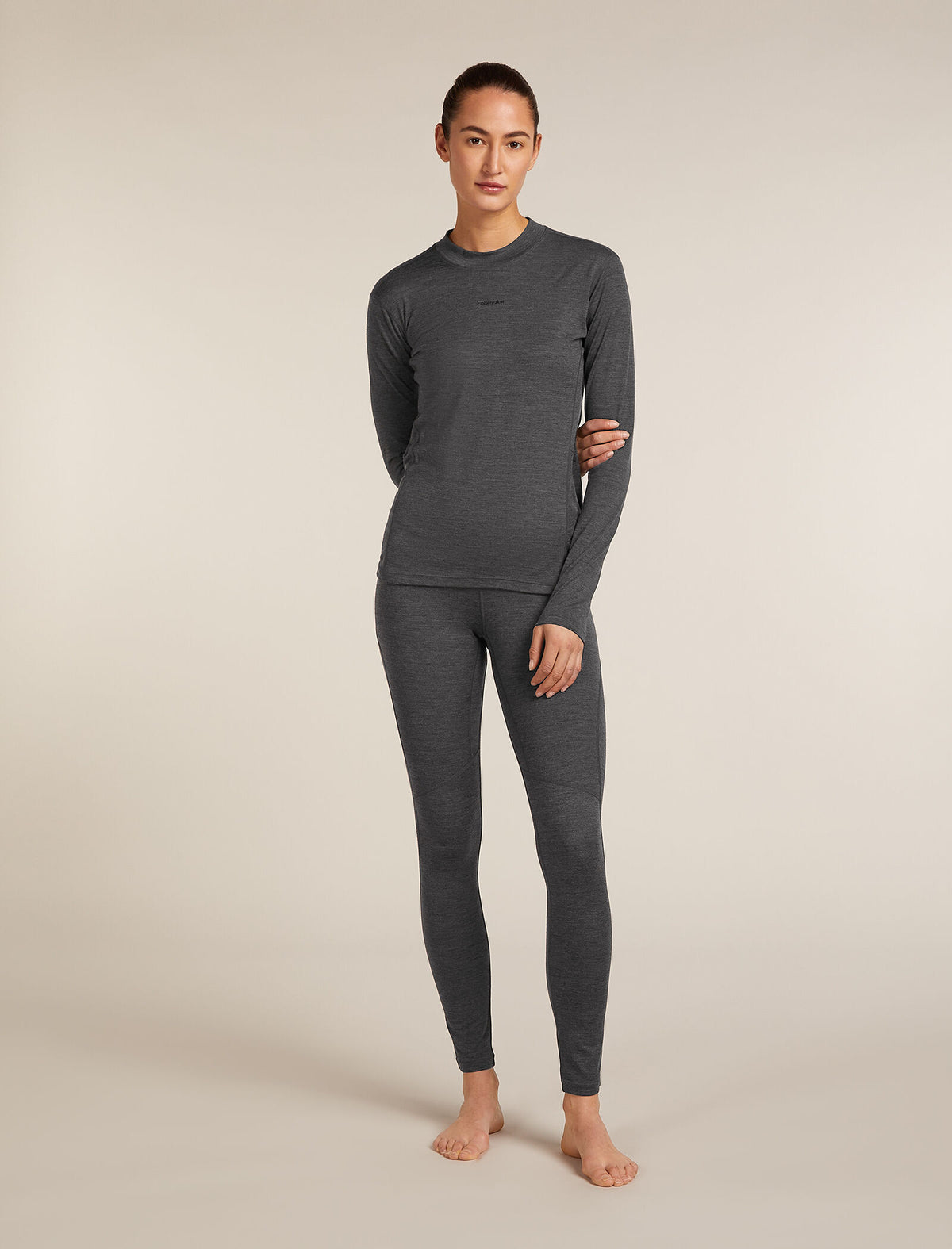Women's 200 MerinoFine™ Ace Thermal Leggings Jet Heather - 3