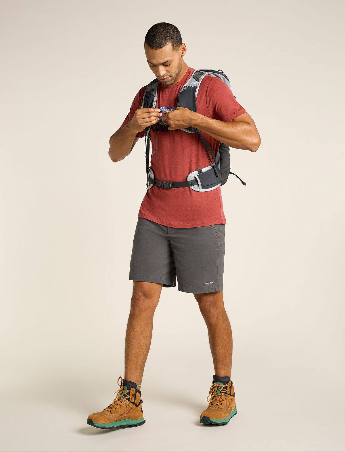 Men's Merino 150 Tech Lite Short Sleeve T-Shirt Hike Together Jasper - 4