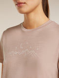 Women's Merino 150 Tech Lite Short Sleeve Tee Sparkling Stars  - 6