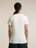 Women's Merino 150 Tech Lite Short Sleeve Tee Sparkling Stars Ecru Heather - 2