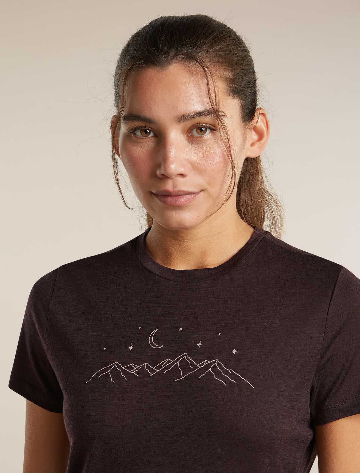 Women's Merino 150 Tech Lite Short Sleeve Tee Sparkling Stars Bittersweet - 6