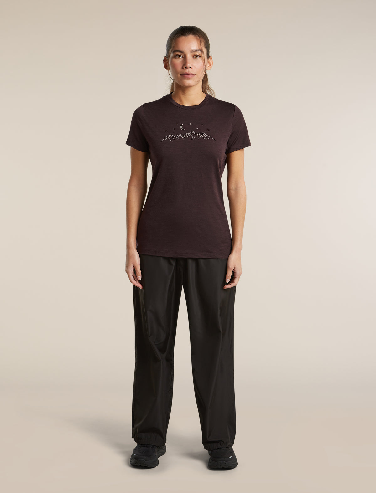 Women's Merino 150 Tech Lite Short Sleeve Tee Sparkling Stars Bittersweet - 3