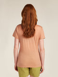 Women's Merino 150 Tech Lite Short Sleeve T-Shirt Single Line Camp Desert sand - 2