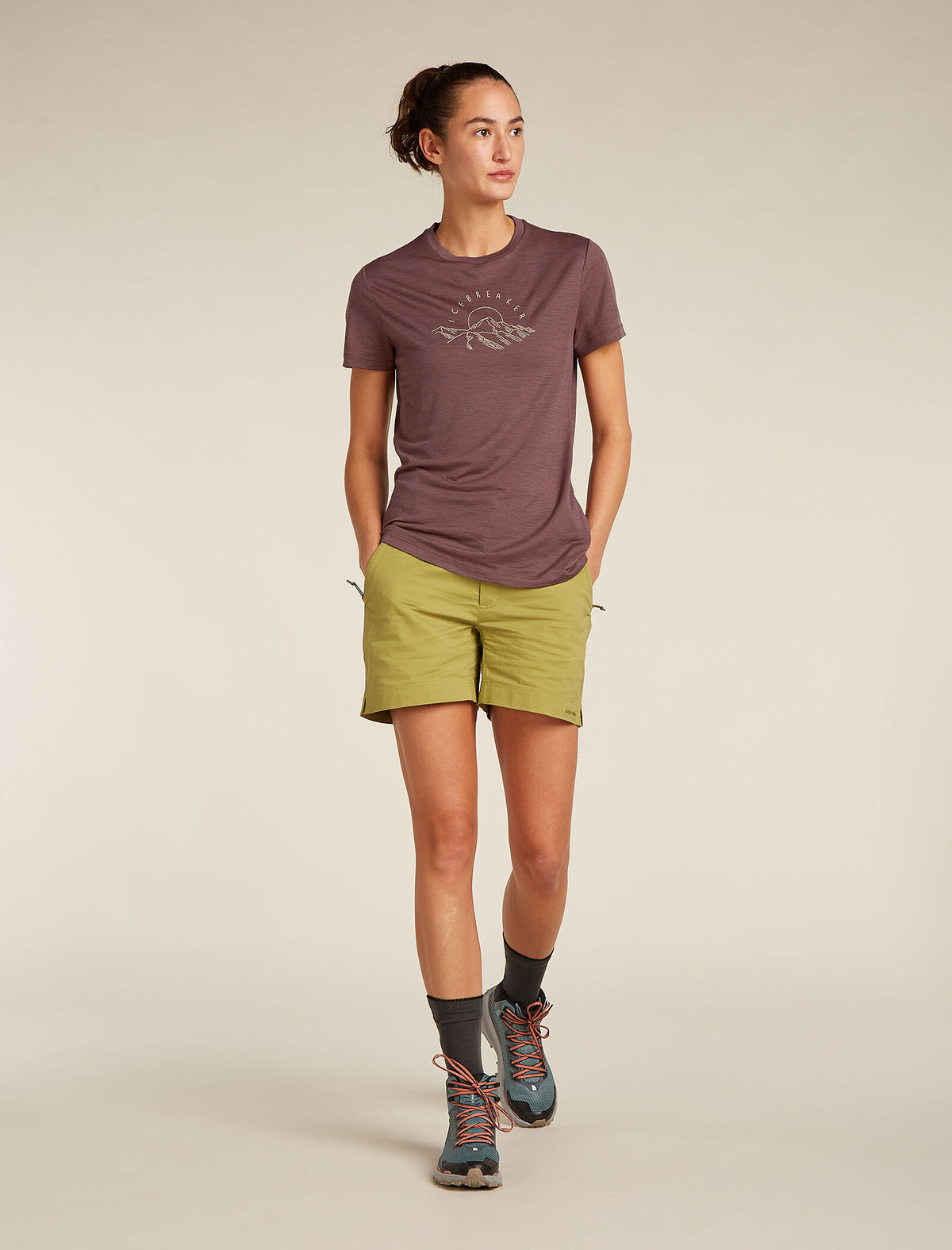 Women's Merino 150 Tech Lite Short Sleeve T-Shirt Sunrise Summit  - 3