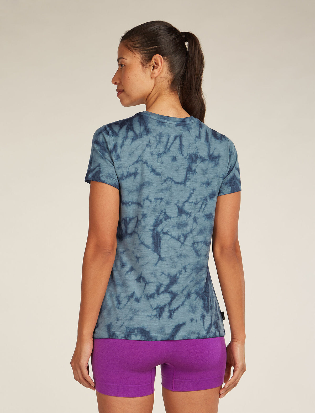 Women's Merino 150 Tech Lite Short Sleeve Scoop T-Shirt Tee Cloud Dye Blue ash/dawn - 2
