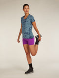 Women's Merino 150 Tech Lite Short Sleeve Scoop T-Shirt Tee Cloud Dye Blue ash/dawn - 3