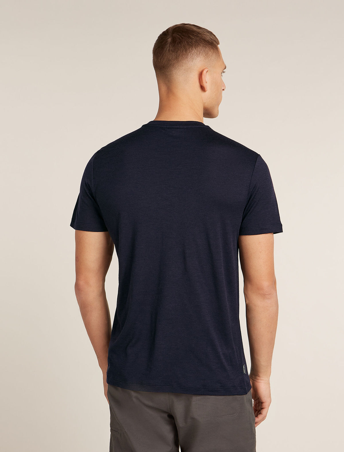 Men's Merino 150 Tech Lite Short Sleeve T-Shirt IB Wordmark Midnight Navy - 2