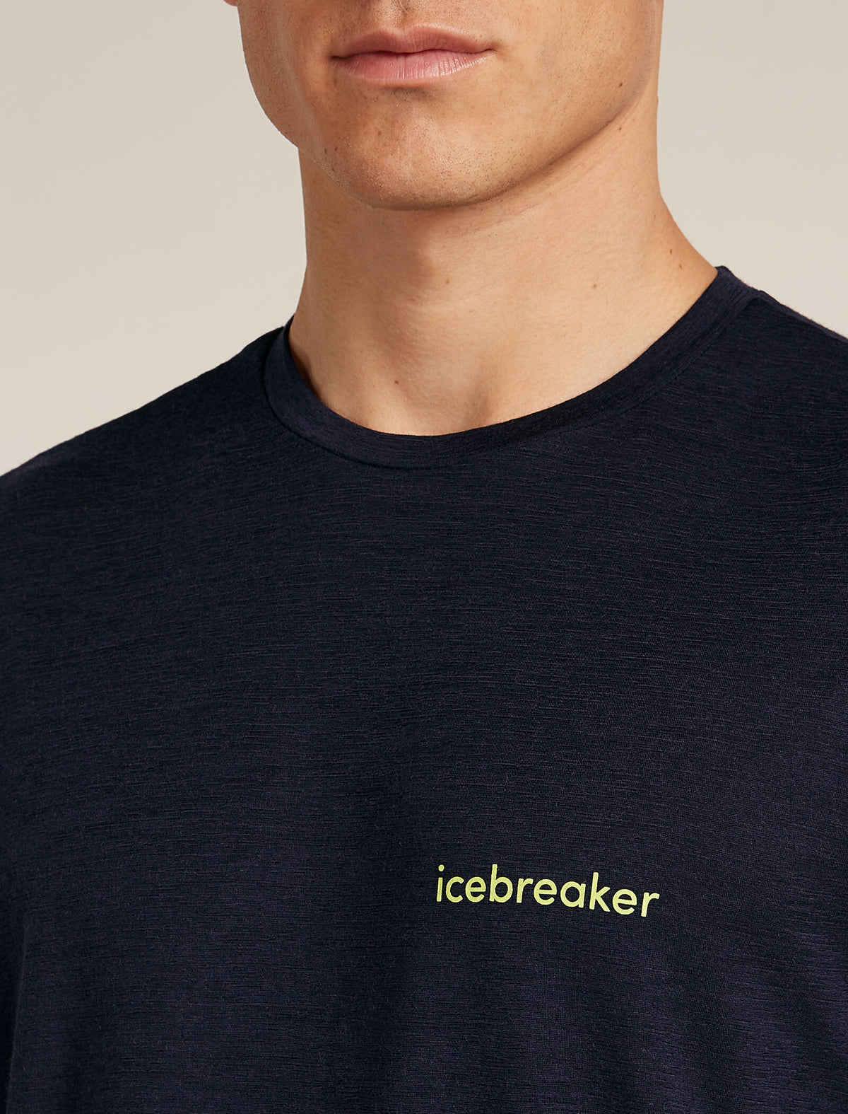 Men's Merino 150 Tech Lite Short Sleeve T-Shirt IB Wordmark Midnight Navy - 5