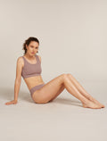 Women's Merino Blend Rib Lotus Bra Summit - 5