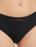 Women's Merino Blend Rib Lotus Hipster Black - 7