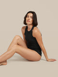 Women's Merino Blend Rib Lotus Tank Black - 5