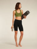 Women's Merino Blend 260 Seamless Rib 8" High Rise Shorts  - 5
