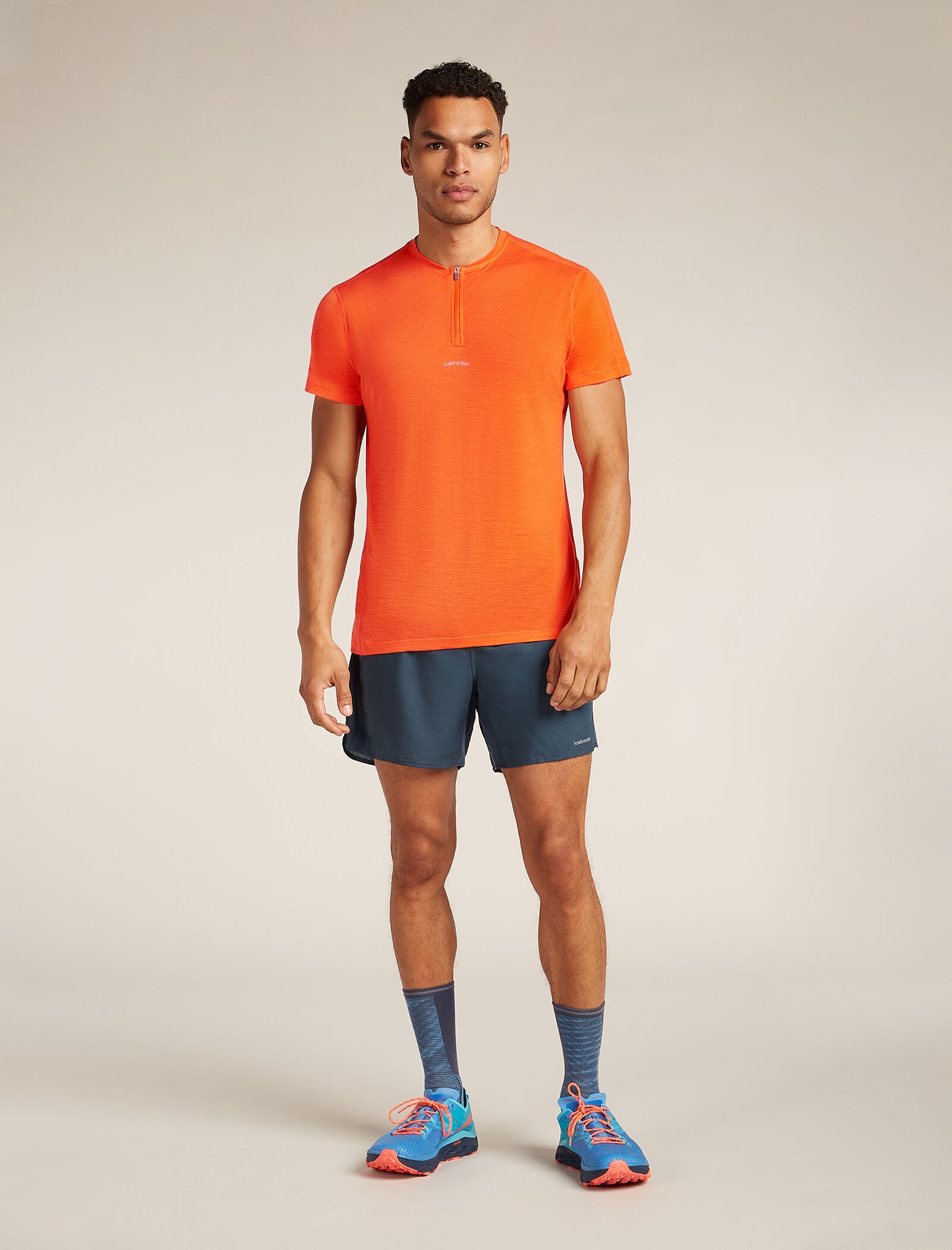 Men's Merino Blend 125 Cool-Lite™ Speed Short Sleeve Quarter Zip Top