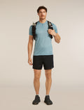 Men's Merino Blend 125 Cool-Lite™ Speed Short Sleeve Quarter Zip Flint Blue - 5