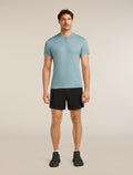 Men's Merino Blend 125 Cool-Lite™ Speed Short Sleeve Quarter Zip Flint Blue - 4