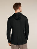 Men's 150 MerinoFine™ Ace Long Sleeve Hoodie UPF Black - 2