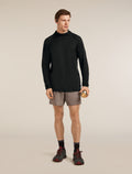 Men's 150 MerinoFine™ Ace Long Sleeve Hoodie UPF Black - 4