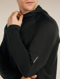 Men's 150 MerinoFine™ Ace Long Sleeve Hoodie UPF Black - 5