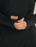 Men's 150 MerinoFine™ Ace Long Sleeve Hoodie UPF Black - 6