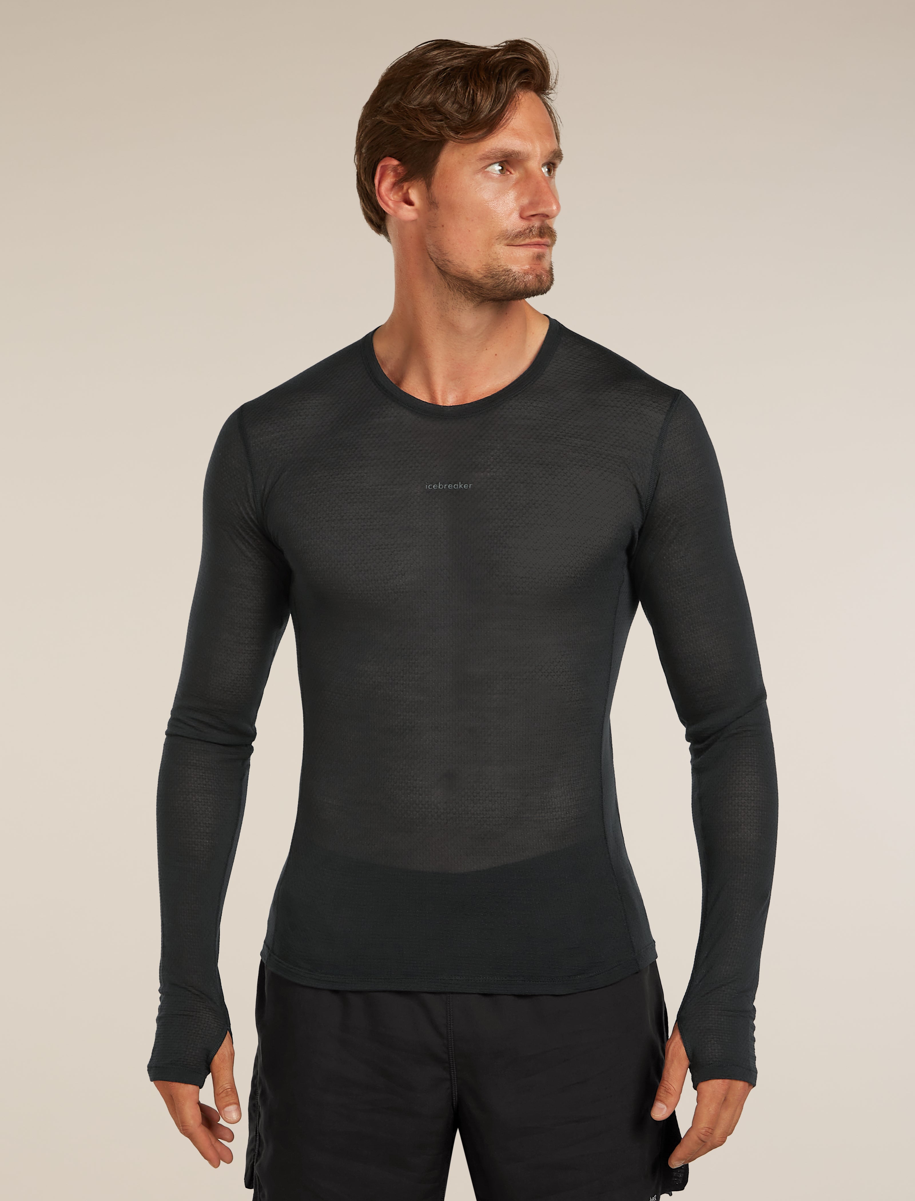 Merino Blend 75 Cool-Lite™ Featherlight™ Long Sleeve Crewe Thermal Top