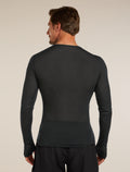 Merino Blend 75 Cool-Lite™ Featherlight™ Long Sleeve Crewe Thermal Top Black - 3