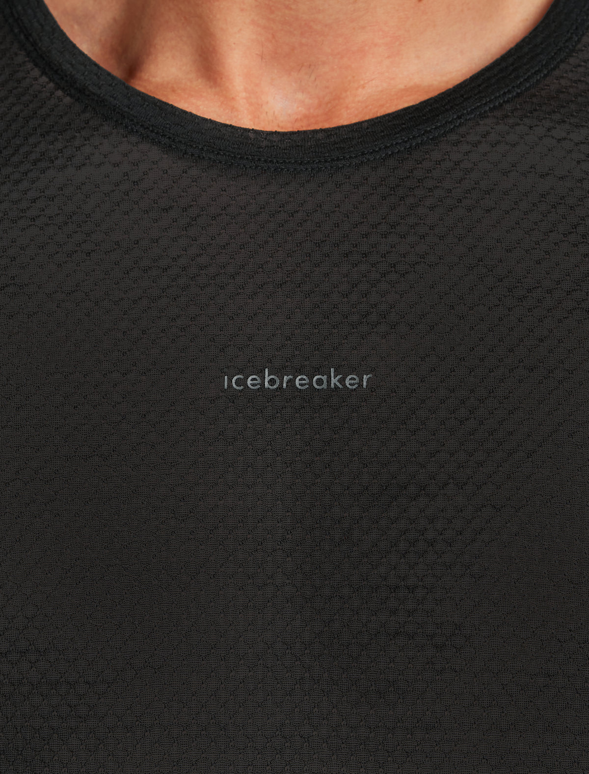 Merino Blend 75 Cool-Lite™ Featherlight™ Long Sleeve Crewe Thermal Top Black - 5
