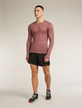 Merino Blend 75 Cool-Lite™ Featherlight™ Long Sleeve Crewe Thermal Top Carob - 3