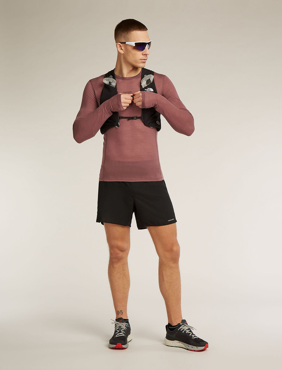 Merino Blend 75 Cool-Lite™ Featherlight™ Long Sleeve Crewe Thermal Top Carob - 4
