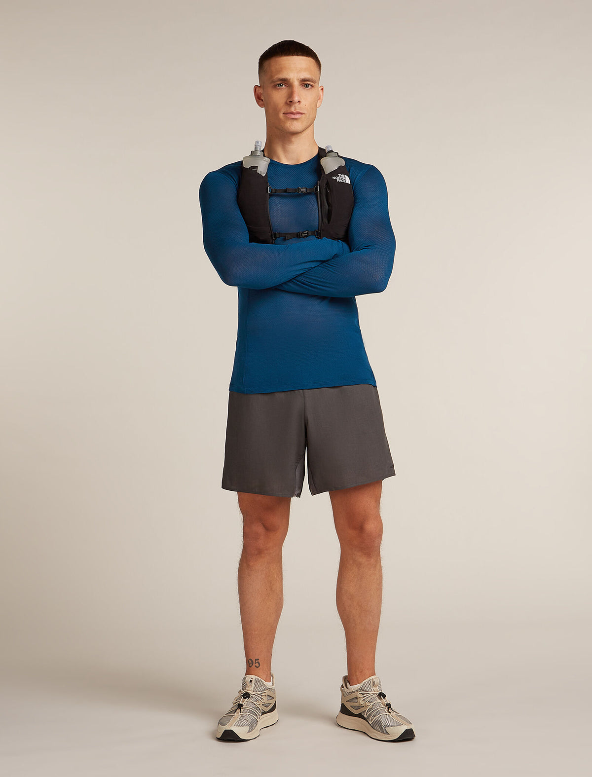 Merino Blend 75 Cool-Lite™ Featherlight™ Long Sleeve Crewe Thermal Top Atlantis - 4